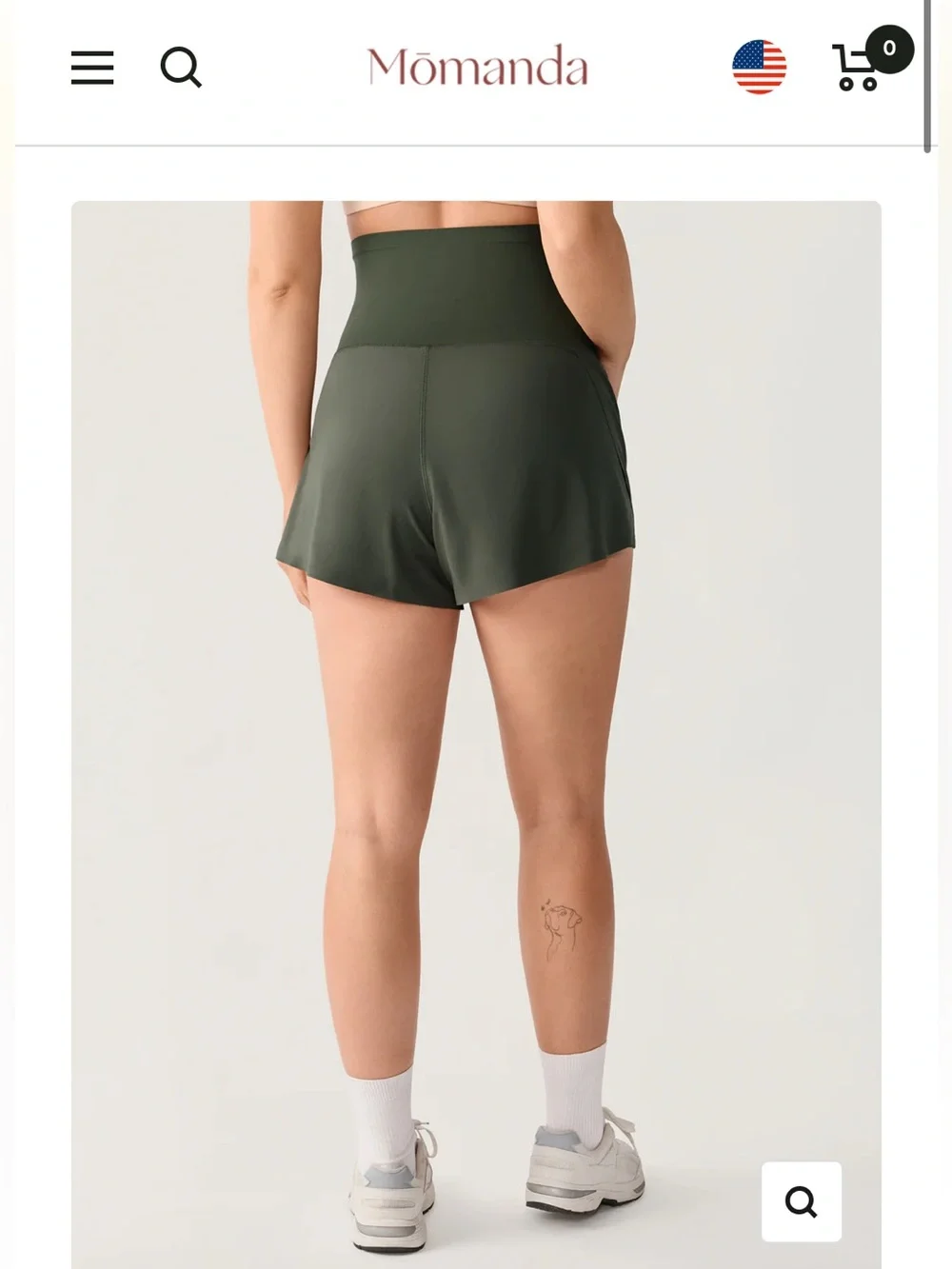 NWT Momanda Bloomove Maternity Dolphin Shorts with Inner Pockets XXL